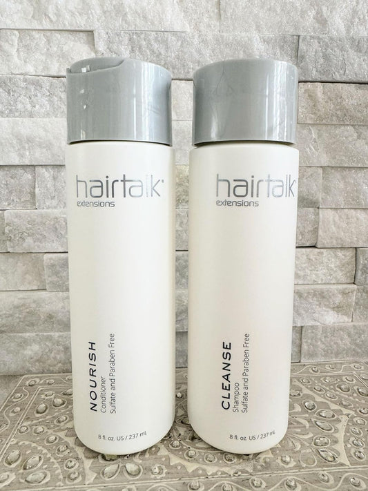 HairTalk Hair Extensions Shampoo and Conditioner DUO, 8 oz each