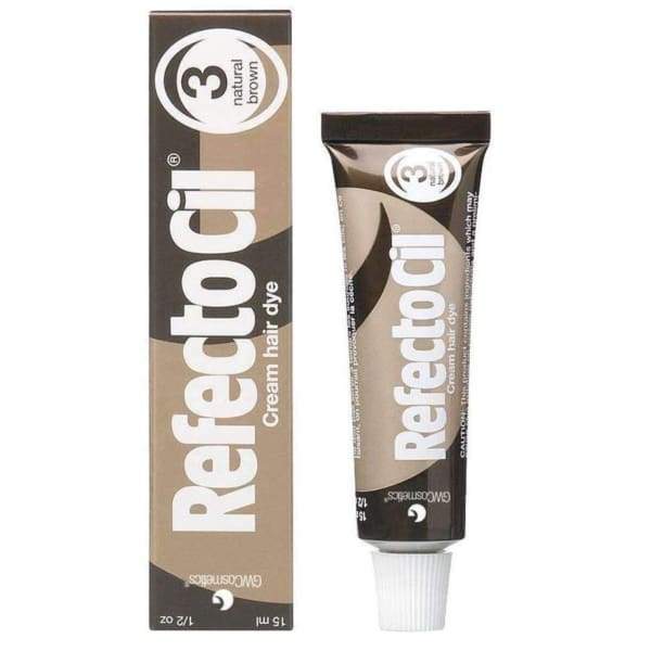 REFECTOCIL CREAM HAIR DYE NATURAL BROWN #3 0.5 OZ - Brow